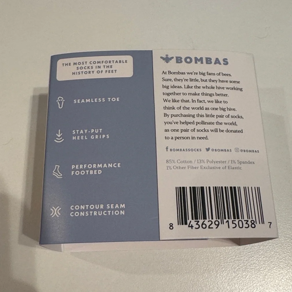 Bombas NWT Unisex 3-4ct total 12PR no show socks SZ:MED Clr:YLW,PNK,BLU,LAV/PUR - Picture 4 of 5